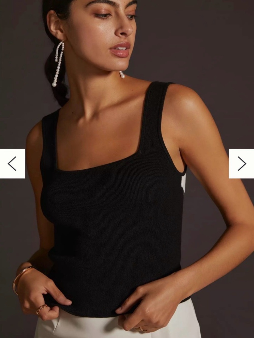 Anthropologie Black & White Backless Midi Dress with Bow - Picture 2 of 6